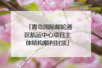 青岛国际邮轮港区航运中心项目主体结构顺利封顶