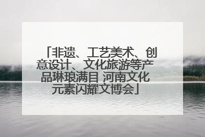 非遗、工艺美术、创意设计、文化旅游等产品琳琅满目 河南文化元素闪耀文博会