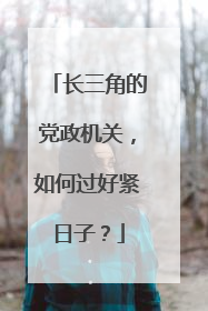 长三角的党政机关，如何过好紧日子？