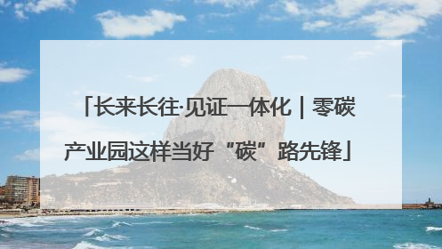 长来长往·见证一体化｜零碳产业园这样当好“碳”路先锋