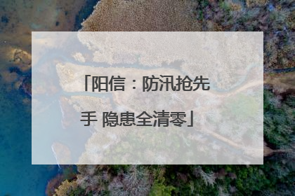 阳信：防汛抢先手 隐患全清零