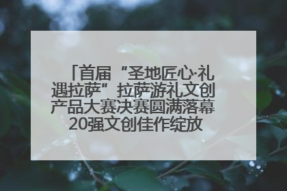 首届“圣地匠心·礼遇拉萨”拉萨游礼文创产品大赛决赛圆满落幕 20强文创佳作绽放雪域文化魅力
