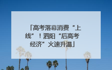 高考落幕消费“上线”！泗阳“后高考经济”火速升温