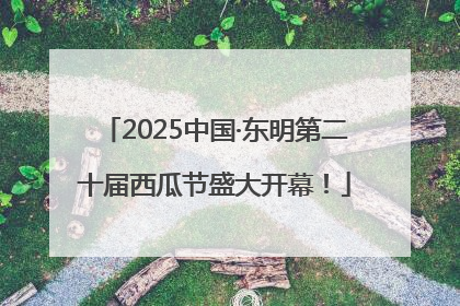 2025中国·东明第二十届西瓜节盛大开幕！
