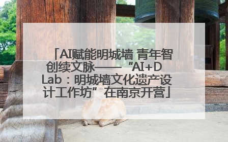 AI赋能明城墙 青年智创续文脉——“AI+D Lab：明城墙文化遗产设计工作坊”在南京开营